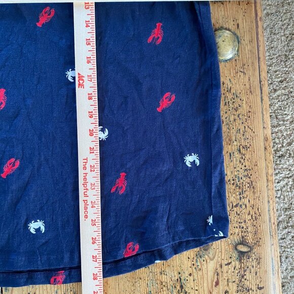 Loft Women’s Navy Lobster Crab Print V-Neck Tee XL Comfortable Coastal Style - Picture 6 of 6